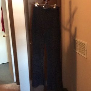 Zara lace wide leg pants.